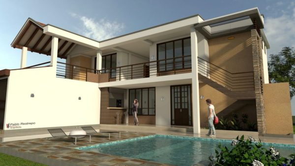 Render 3 día, Diseño casa campestre horizonte