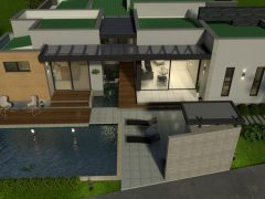 Diseño casa campestre tropical moderno