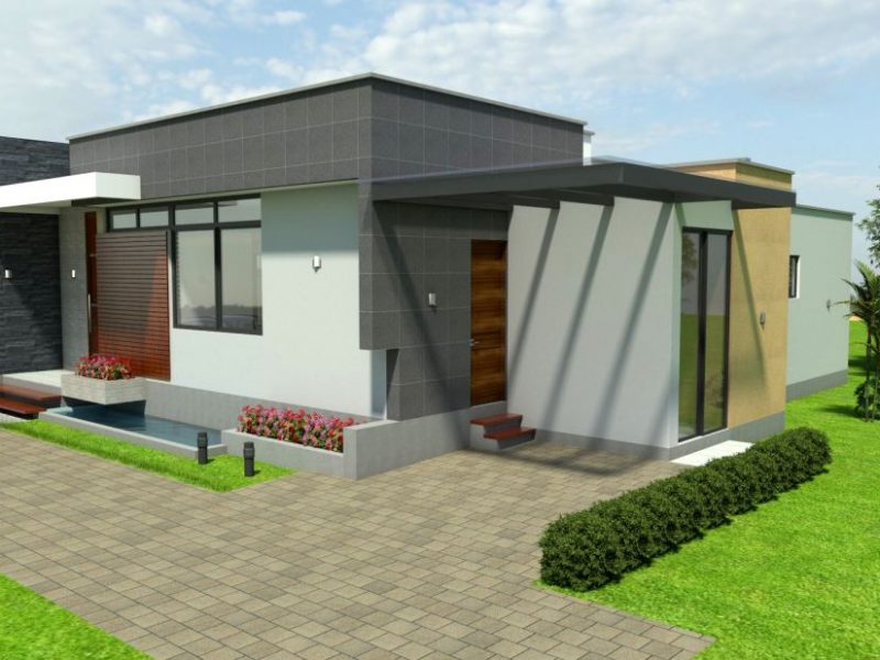 Diseño casa campestre tropical moderno