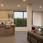Render interior sala comedor, Diseño casa campestre el alero colonial