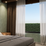 Render interior habitación, Diseño casa campestre el alero colonial