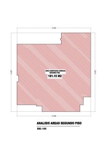 Análisis de áreas segundo piso, Diseño casa campestre sol naciente