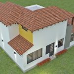 Render exterior 4, Diseño casa campestre alero primaveral