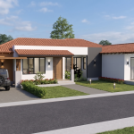 Render fachada principal 2, Diseño casa campestre los tulipanes