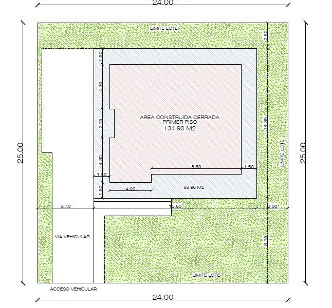 Diseño casa campestre el alero colonial, venta de planos en linea