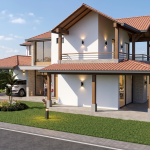 Diseño casa de campo la colina Render exterior, Diseño casa de campo la colina