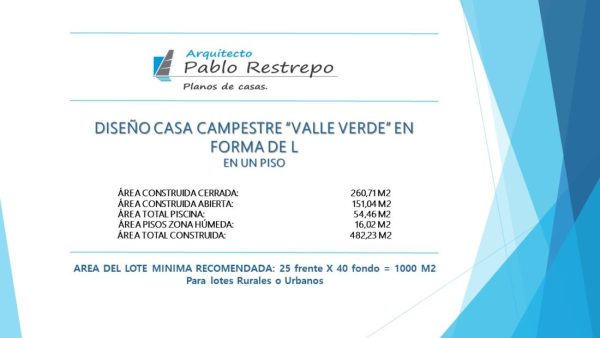 Descripción del proyecto, Diseño casa campestre valle verde