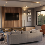 Diseño casa campestre valle verde Render interior sala, Diseño casa campestre valle verde
