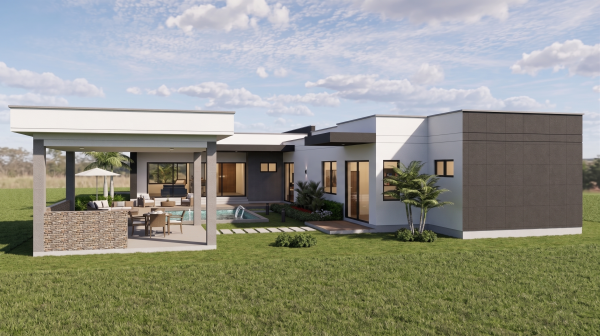 Render exterior 1, Diseño casa campestre valle verde