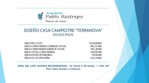 Descripción del proyecto, Diseño casa campestre terranova