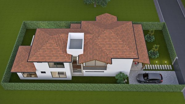 Render exterior 6, Diseño casa campestre la primavera