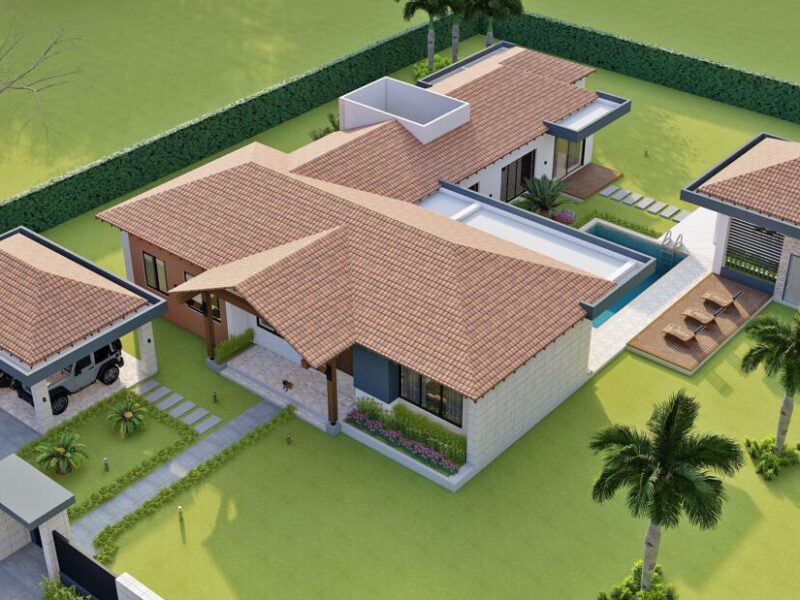 Diseño casa campestre valles de sevilla - terreno 30 x 43, Planos de casas