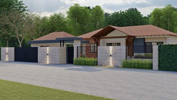 Render exterior 2, Diseño casa campestre valles de sevilla