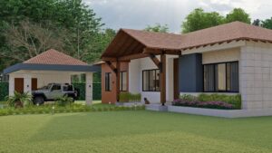 Render exterior 1, Diseño casa campestre valles de sevilla