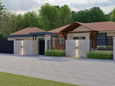 Render exterior 2, Diseño casa campestre valles de sevilla