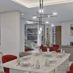 Render interior 3, diseño casa moderna llano grande