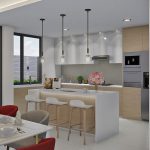 Render interior 4, diseño casa moderna llano grande