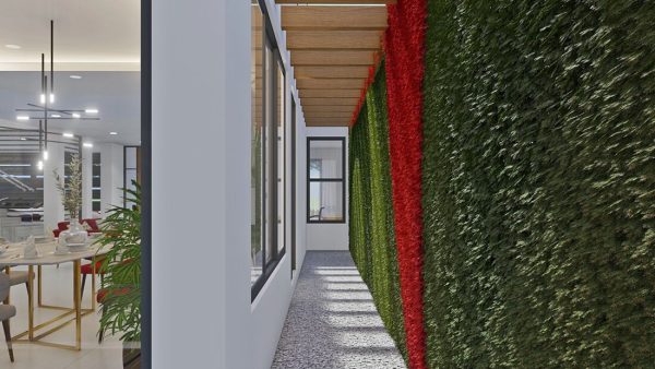 Render interior 7, diseño casa moderna llano grande