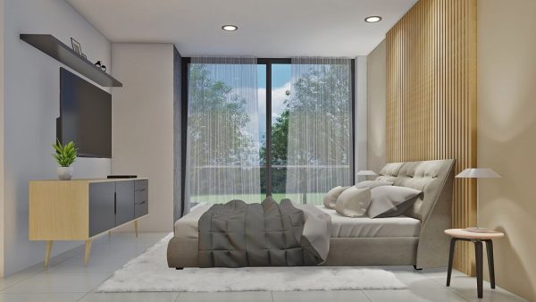 Render interior 9, diseño casa moderna llano grande