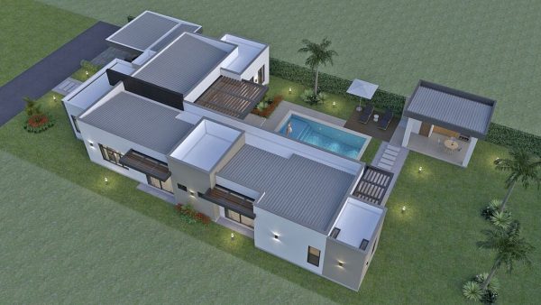 Render exterior 7, Diseño casa campestre Pasieli