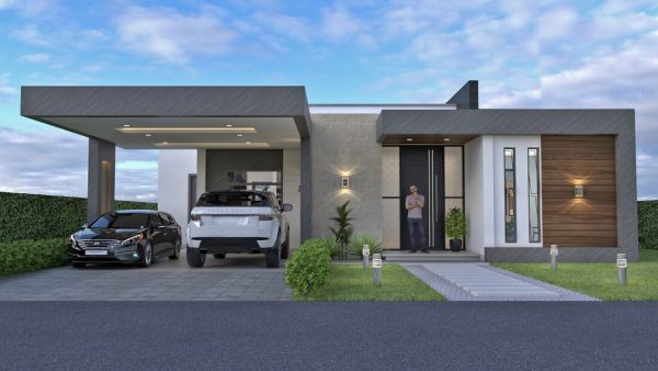 Render exterior 1, Diseño casa campestre Pasieli