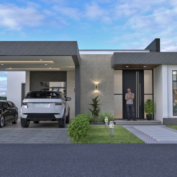 Render exterior 1, Diseño casa campestre Pasieli