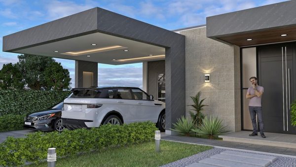 Render exterior 4, Diseño casa campestre Pasieli