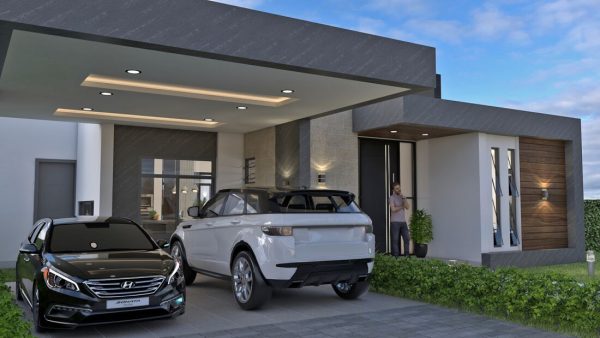 Render exterior 5, Diseño casa campestre Pasieli