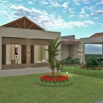 Render fachada principal 1, Diseño casa campestre Bella Terra