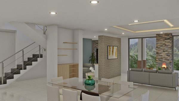 Render interior 1, Diseño casa campestre Altos de Aragón