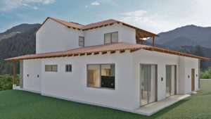 Render exterior 4, Diseño casa campestre Altos de Aragón