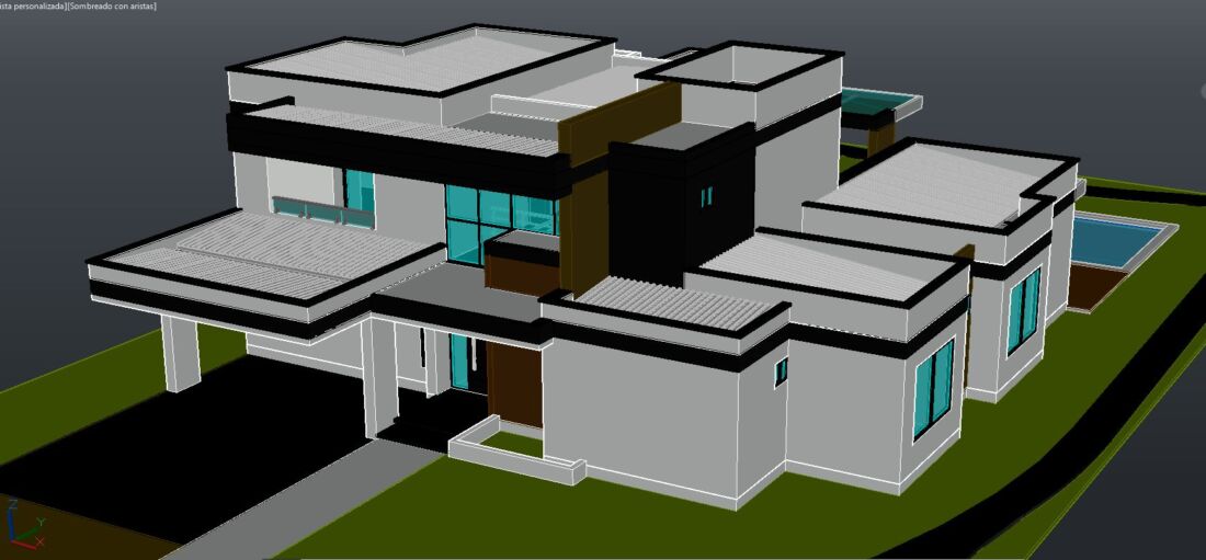 Modelo 3D formato AutoCAD 3_ Arq Pablo Restrepo - Planos de casas  campestres, diseños modernos, venta en linea