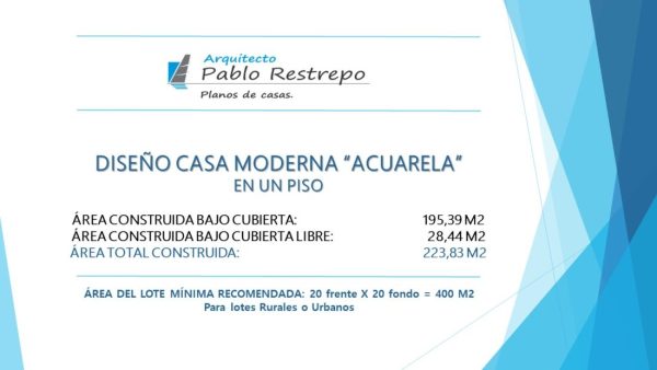 Descripción del proyecto_ Diseño casa moderna Acuarela