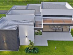Diseño casa moderna Acuarela