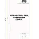 Esquema de áreas primer piso_ Casa Moderna Costa Azul