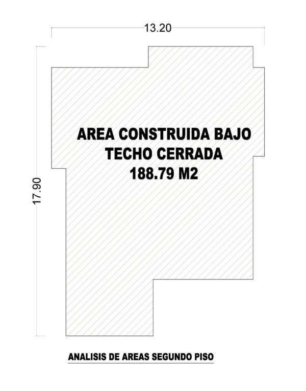 Esquema de áreas segundo_ Casa Moderna Costa Azul