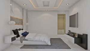 Render interior habitación principal 2_ Casa Moderna Costa Azul