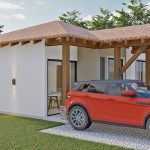 Render exterior 8_ Diseño casa pequeña Los Tejados