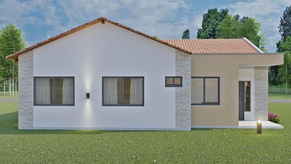 Render exterior 3_ Diseño casa campestre La Morada