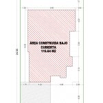 Esquema de áreas primer piso_ Diseño casa moderna Esmeralda 2