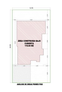 Esquema de áreas primer piso_ Diseño casa campestre Esmeralda 2