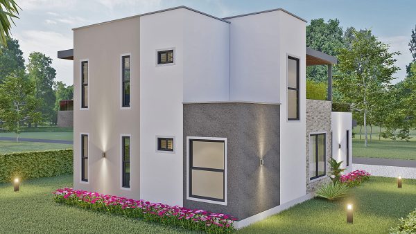 Render exterior 3_ Diseño casa moderna Esmeralda 2