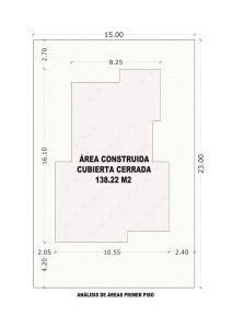 Esquema de áreas primer piso_ Diseño casa campestre alero primaveral modelo 2