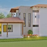 Render exterior 1_ Diseño casa campestre alero primaveral modelo 2