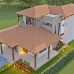 Render aéreo 3_Diseño casa campestre alero primaveral modelo 2