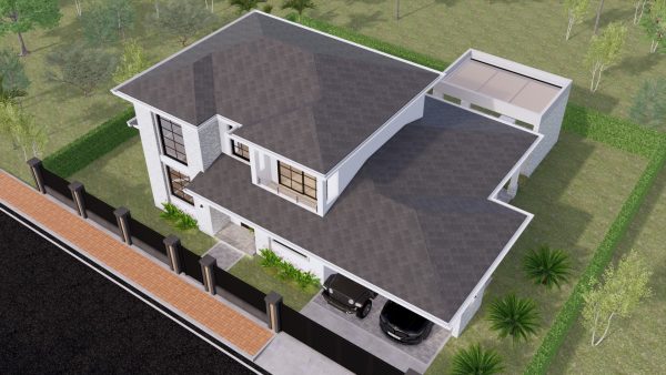 Render exterior 4_ Diseño casa campestre Álamos