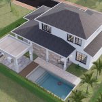 Render exterior 5_ Diseño casa campestre Álamos