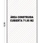 Análisis de área, segundo piso, Diseño casa moderna unifamiliar 6x14