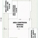 Esquema de áreas primer piso_ Diseño casa moderna Serrania