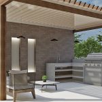 Render Kiosco BBQ_ Diseño casa moderna Serrania